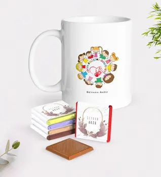 

Personalized Child Development Teacher White Mug and Chocolate Gift Seti-1