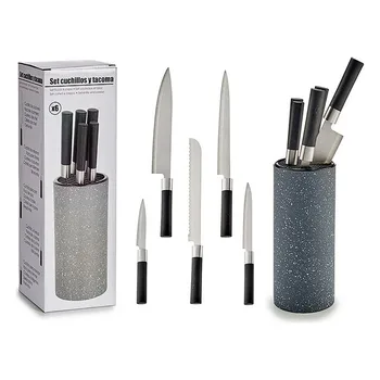 

Knife Set Black Metal (11 x 35,5 x 11 cm)