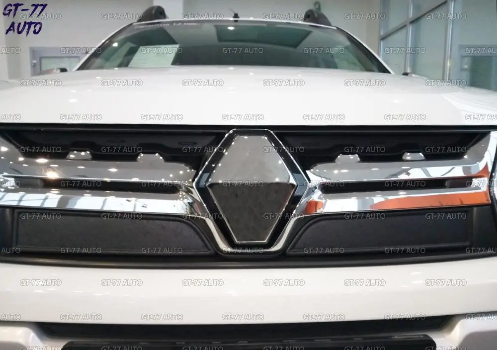 Guard winter caps of radiator for Renault Duster- protective molding exterior material ABS plastic styling tuning