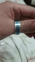 I & FDLK-Anillo de boda de tungsteno para hombre, 8Mm, Color azul plata cepillada, sortija de boda periférica, regalo de pareja