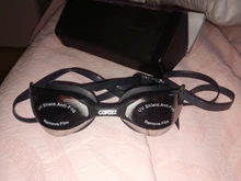 COPOZZ profesional impermeable chapado claro doble Anti-niebla gafas de natación Anti-UV de las mujeres de los hombres gafas de natación gafas con el caso