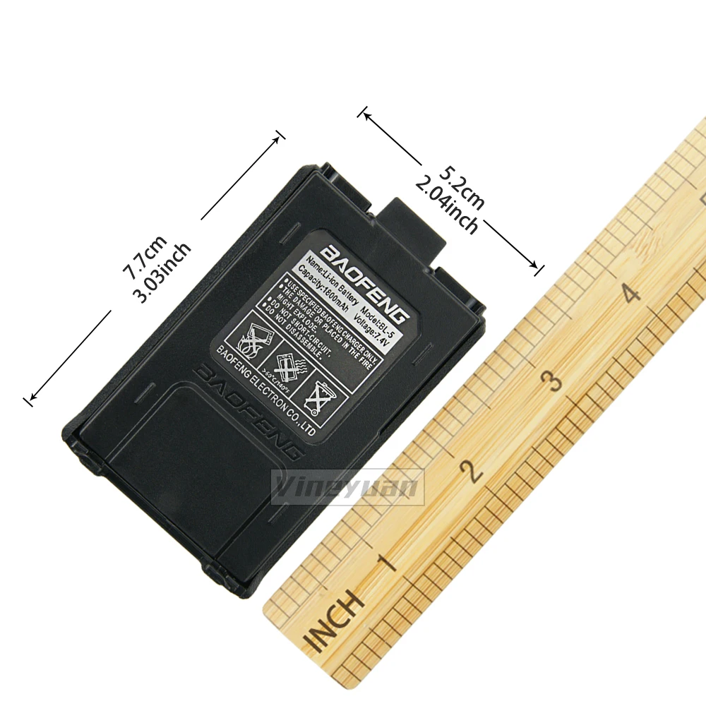 Bateria Baofeng Bl5 7.4v 1800 Mah Grande Capacidade Li-ion para Baofeng Dm-5r Uv-5r Uv-5r Mais Uv-5re Bf-f8hp Uv-5r v2 Mais Mais Uv-5rtp - Image 4