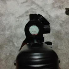 1x40 punto rojo alcance táctico Rifle verde rojo punto colimador punto con 11mm/20mm montaje carril Airsoft aire de caza