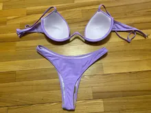 Bikini-Set Swimwear Bathing-Suit Biquini Beach-Wear Push-Up High-Cut Sexy Women Summer