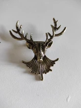 Cat Brooch Chain Collar Pins Angel Wings Crown Wolf Skull-Head Deer Multiple-Layers Vintage