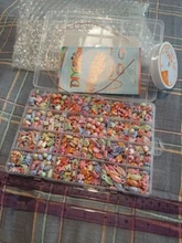 700 unids/set 24 rejilla granos coloridos creativo juguetes para niñas de la joyería DIY hecho a mano haciendo rompecabezas Kit de Artes y Oficios de juguete de los niños