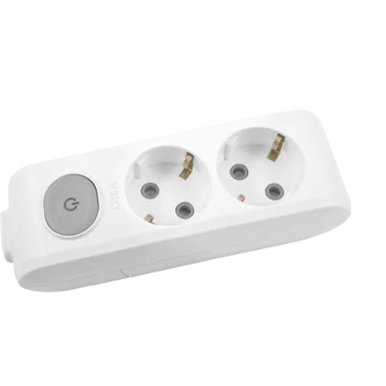 

PnpnElectrıc Viko White With 2 Switches and Grounded Terminals Child Protection Group Socket 1P + N + GND Plastic portable Use