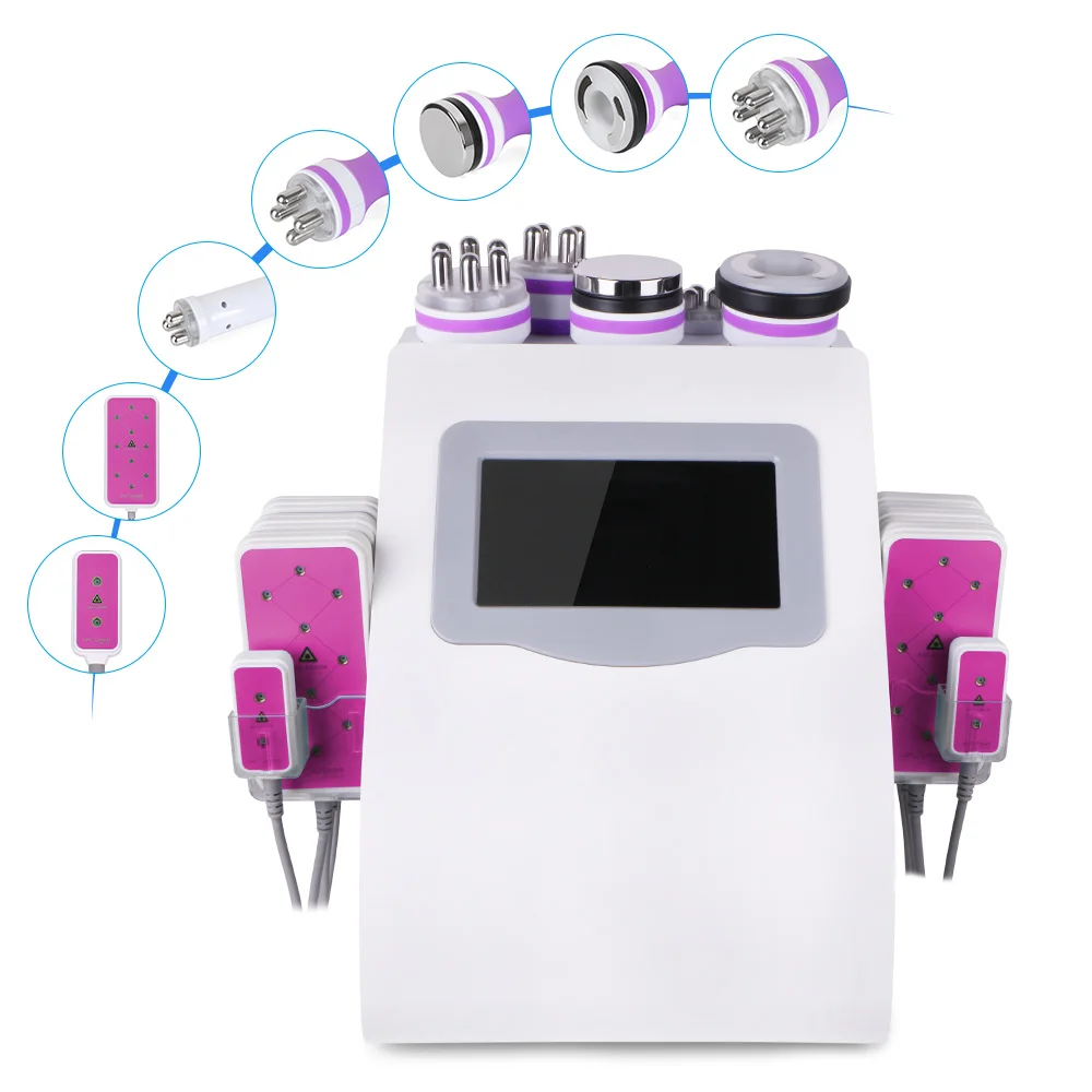 US $580.00 6In 1 20 Cavitation 40K Fat Removal Radio Frquency Vacuum RF Slimming Weight Loss Machine LED Photon Face Skin Care
