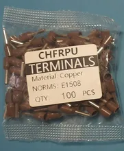 wire connect 100pcs Insulated connector Terminal Crimp Terminator cold pressed insulated
