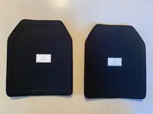 2 unids/lote UHMWPE a prueba de balas placa NIJ IIIA sola 12 x 10 balísticos Panel chaleco a prueba de balas