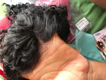 Rizado de la onda de agua Bob peluca del pelo humano del frente del cordón pelucas con minimechones pelo brasileño BOB corto peluca para las mujeres negras
