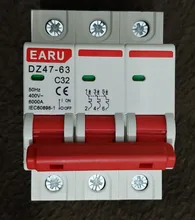 Circuit-Breaker Din-Rail-Mount MCB 6KA DZ47 C-Type 1-4-Pole Mini 400V Breaking-Capacity
