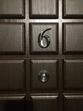 Door-Label Sticker Number Apartment Address Bronze Hotel Home Modern House Digital Golden