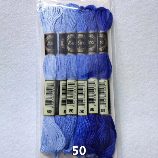 

Muline Etamine Cotton Embroidery Thread 6 Pcs Set