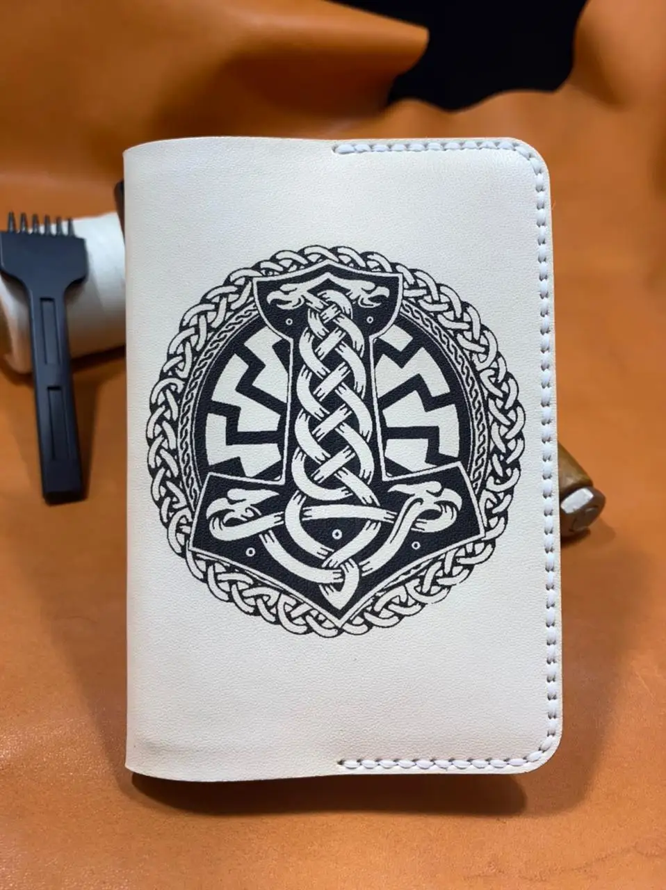 Passport cover genuine leather