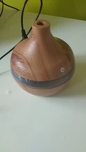 SaengQ-humidificador de aire eléctrico, difusor de aceites esenciales ultrasónico de grano de madera, minigenerador de niebla con USB, luz LED
