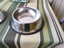 Cuencos antideslizantes de acero inoxidable para perros y gatos, cuencos de alimentación duraderos anticaídas para perros pequeños, medianos, individuales para gatos, comedero para mascotas
