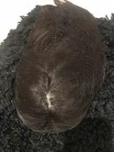 El mejor peluquín virgen hecho a medida, tupé de pelo humano virgen con 5 Clips en el pelo, peluca de cabello Natural virgen, cuero cabelludo, 15x16cm