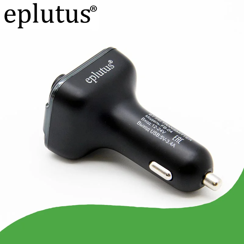 FM-модулятор Eplutus FB-07 с Bluetooth и LED дисплеем и пультом ДУ для samsung iphone xiaomi huawei универсальный трансмиттер и зарядное устройство