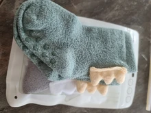 Calcetines de terciopelo Coral para bebé recién nacido de 0 a 36M, calcetines de dinosaurio, de suelo grueso, antideslizantes, cálidos, para dormir