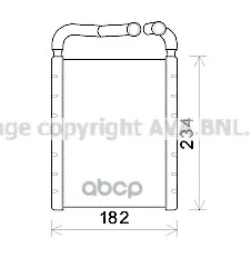 Радиатор Отопителя Hyundai: Santa Fe 2.7i 10.05-12.10 Ava арт. HY6356