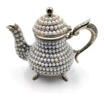

Crystal Turkish Teapots Arabic Tea Pot -1500 ml- Handmade Tea Set Traditional Turkish Tea Coffee Made in Turkey Home Decoratif