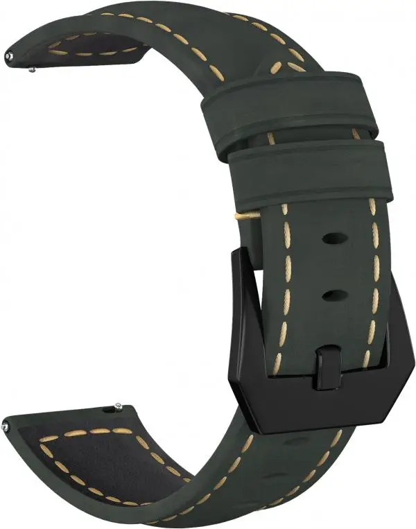 Ремешок замшевый GSMIN Suede 2 Black 20 для Amazfit Bip U / Pro (Зеленый) | Электроника
