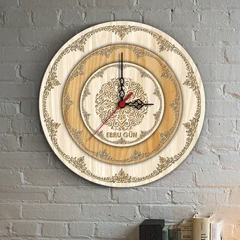 

Personalized Wood Processing Design Wooden Wall Clock-5