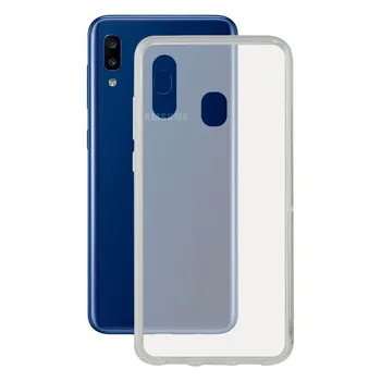 

Mobile cover Galaxy A20 KSIX Flex Transparent