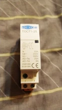 Din Rail Modular Contactor 50/60hz 220V/230V 2no 2nc Household 2P 25A TOCT1 1NC 1NO