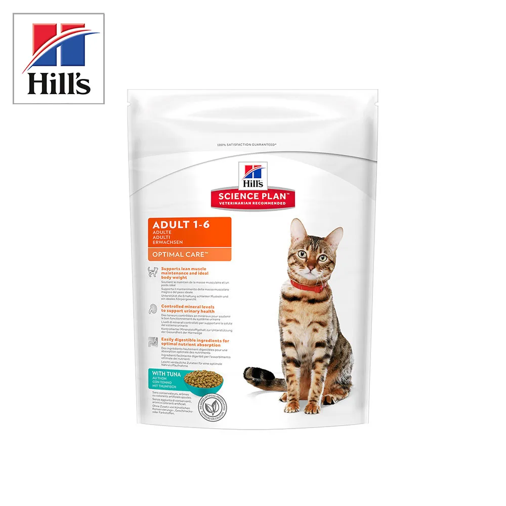 Hill's Science Plan Optimal Care dry cat food with тунцом 400g