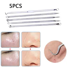 5 шт./компл. Премиум угорь комедонов, прыщей, инструмент для удаления прыщей, инструмент для удаления черных точек прыщей иглы Уход за кожей ящик для инструментов