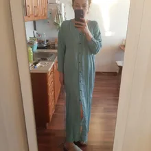 Tunic Beach Cover-Up Sarong Kaftan Swim-Wear Long Cotton -Q1111 Saida-De-Praia Vestido