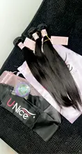 UNICE-mechones de cabello liso peruano, extensiones de cabello humano 100% de Color Natural, ondulado virgen de 8-30 pulgadas, 1/3/4 mechones