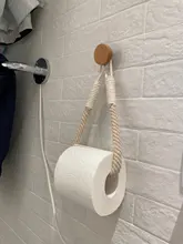 Towel Decoration-Supplies Toilet-Paper-Holder Hanging-Rope Bathroom Hotel Vintage Home