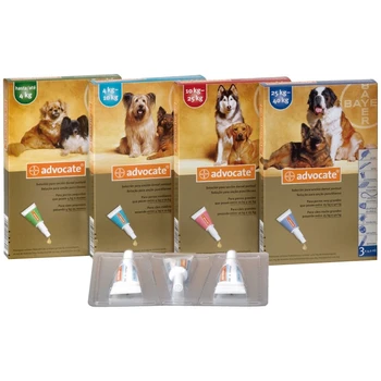 

ADVOCATE BAYER ANTIPARASITARIO SPOT ON , PULGAS , FILARIA , ACAROS Y NEMATODOS PERROS