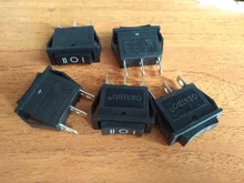 Boat Rocker-Switch ON-OFF-ON 3-Position KCD3 BLACK SPDT X 3-Pin 125V 5pcs 250v/20a 15A
