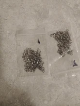 JACKFISH-conector de pesca de acero inoxidable, de 8 palabras anillo giratorio, anillo sólido giratorio, 50 unids/lote, herramientas de anzuelo de pesca