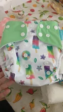 Reusable Baby Nappy Diaper-Cover Pocket-Diaper OS New-Print Hot-Sale 4pcs/Set