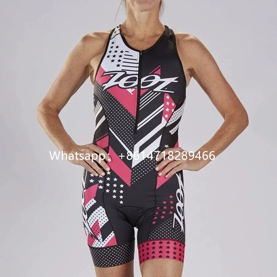 triathlon 6 ZOOT триатлон костюм женский короткий и без рукавов гоночные костюмы велосипедная Одежда для бега три костюм Аэро Ткань Велоспорт Джерси - Цвет: triathlon 6