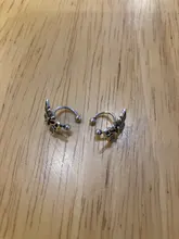 MENGJIQIAO-Clips de Metal con forma de mariposa para mujeres y niñas, joyería de oreja de cartílago falsa, sin Piercing
