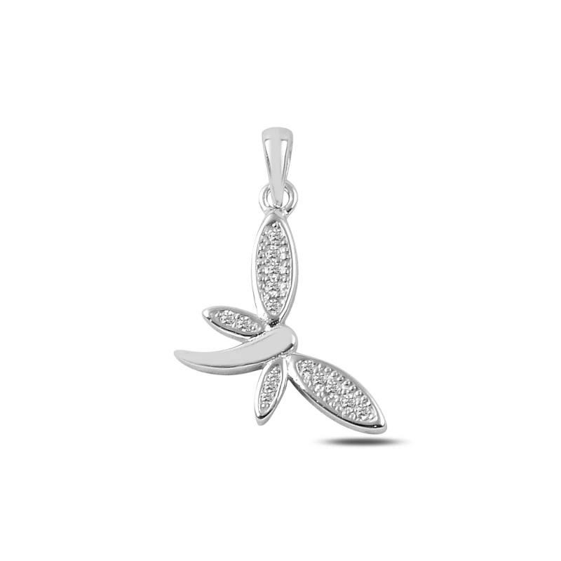 Silver 925 Sterling Zircon Stone Dragonfly Pendant | Украшения и аксессуары