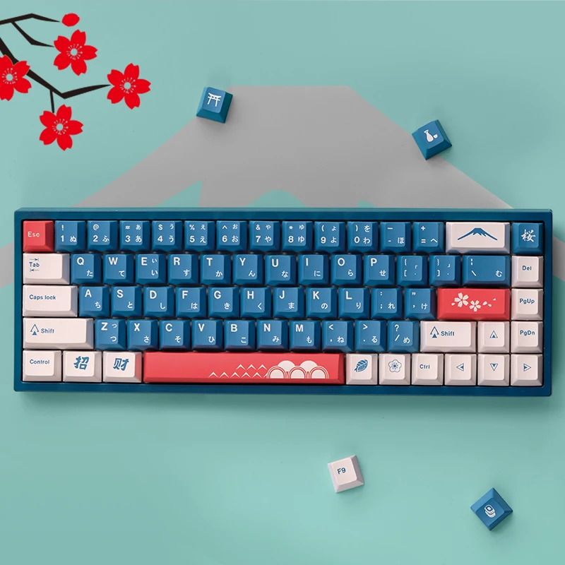 perfil pbt 5-sided tintura sublimação teclado mecânico