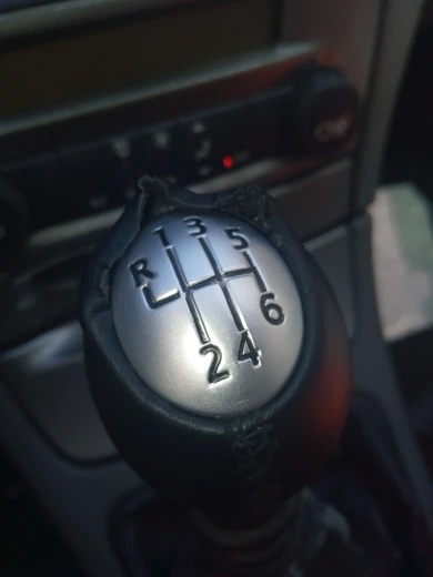 6 Speed Gear Shift Knob Leather Handleball For Renault Megane MK3