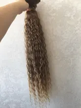 Ídolo de moda suelta el pelo de la onda profunda mechones extensiones de cabello Ombre mechones 28-32 pulgadas 120g Super largo pelo sintético del pelo rizado del pelo de la onda