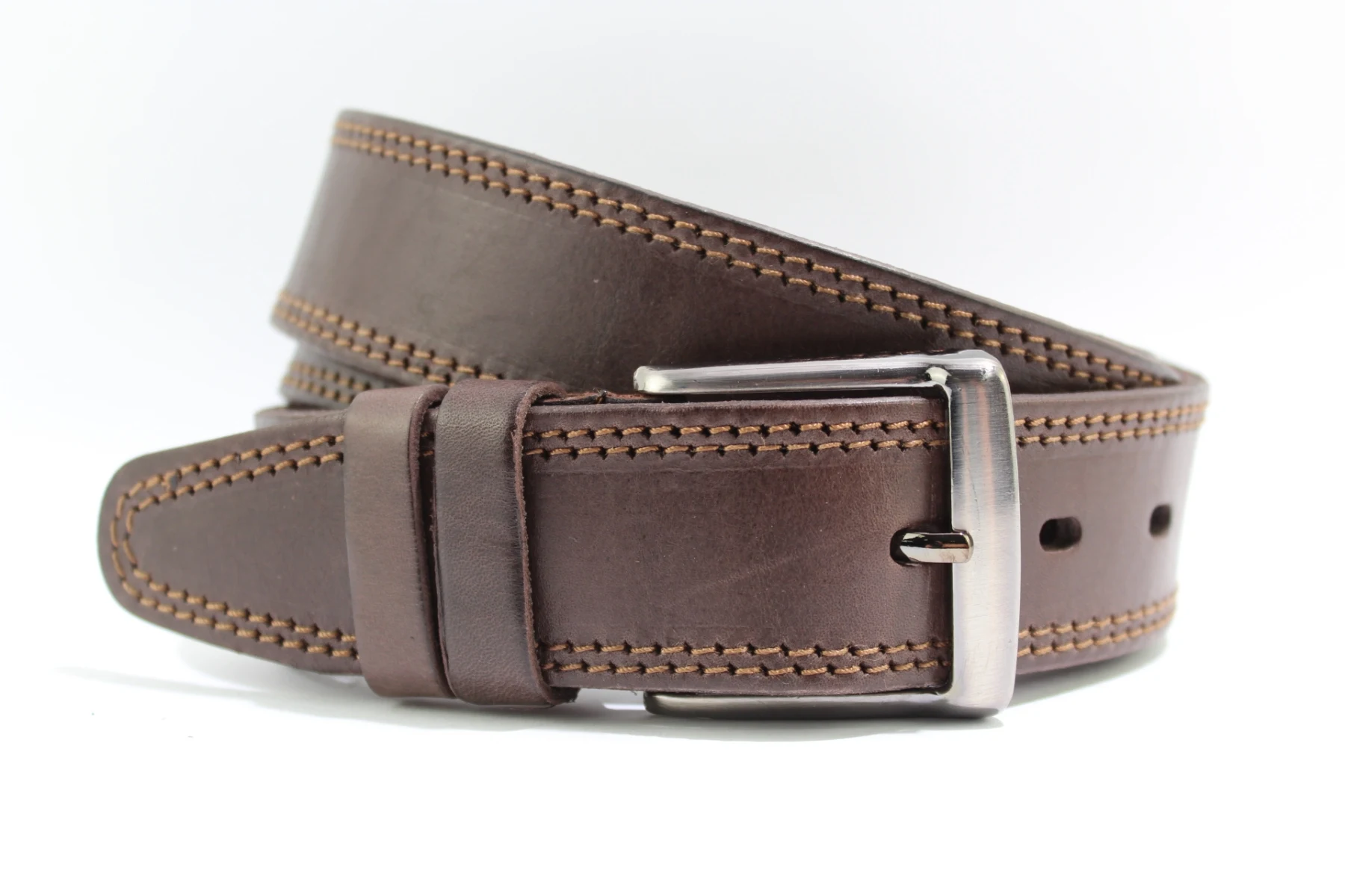 Men's belt classic art. 1040 - Цвет: Коричневый