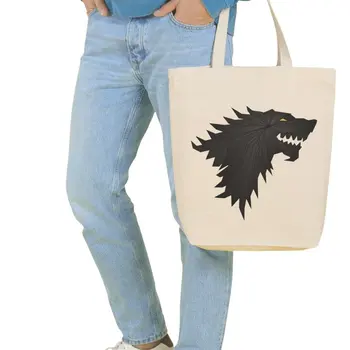 

Angemiel Bag Large Game of Thornes Stark Shopping Beach Tote Bag