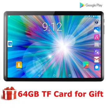 

tablet PC Screen 10 inch Android 9.0 OS Quad Core 2GB RAM 32GB ROM wifi GPS Tablet Free 64gb TF CARD + keyboard case and more
