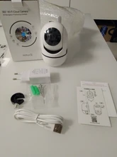 QZT-cámara IP de seguridad para el hogar, con visión nocturna Monitor de bebé, WiFi, CCTV, inalámbrica, interior, 360