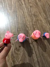 Figuras de acción de Peppa pig, George, familia de conejillos de indias, papá, mamá, Anime Original, juguetes para niños, regalo de Navidad